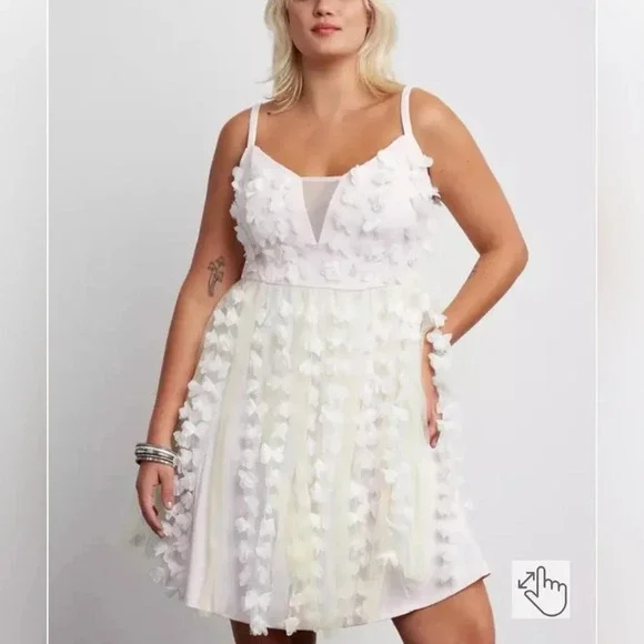 NWT Torrid Sleeveless Fairy Halloween Costume Mini Dress Size 2X 18/20 - Picture 6 of 11